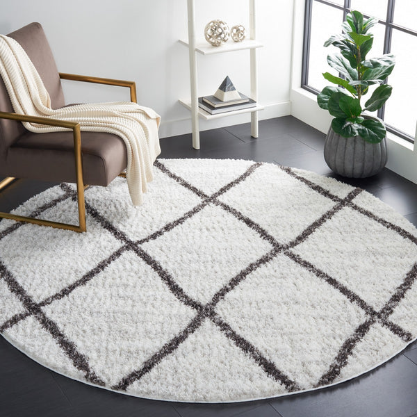 Safavieh Berber Shag 526 Flat Weave Polyester Shag - Contemporary Rug BER526F-7R