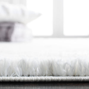Safavieh Berber Shag 563 Shag - Contemporary Power Loomed Rug Ivory / Light Grey BER563F-7