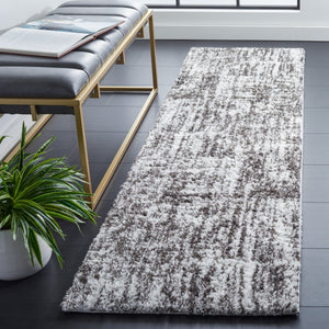 Safavieh Berber Shag 569 Shag - Contemporary Flat Weave Rug Grey / Dark Grey BER569F-8SQ