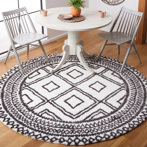 Safavieh Berber Shag 589 Flat Weave Polyester Shag - Contemporary Rug BER589B-9