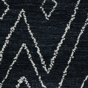 AMER Rugs Berlin BER-6 Hand-Hooked Geometric Farmhouse Area Rug Charcoal 9' x 13'