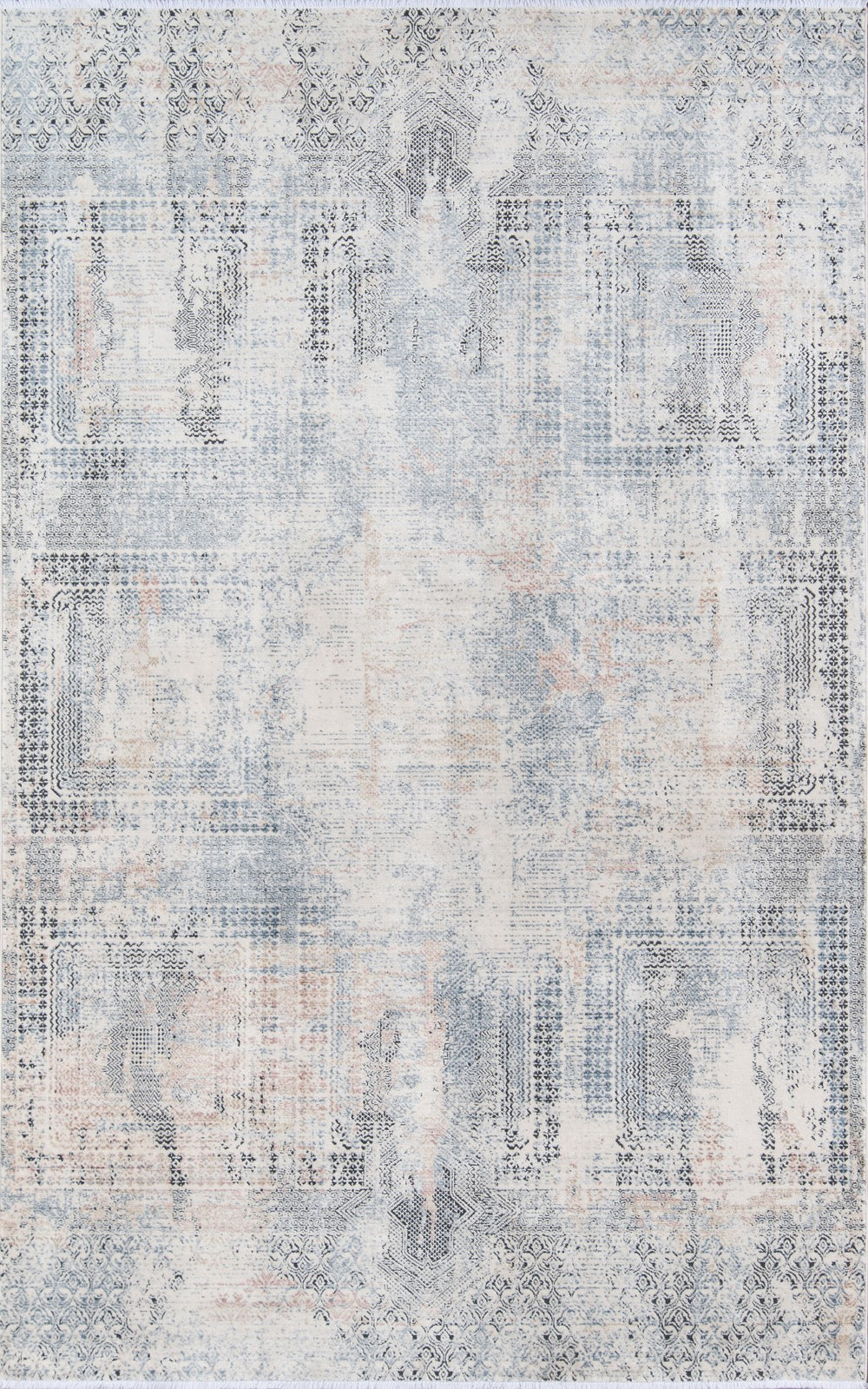 Momeni Bergen BGN-1 Machine Made Contemporary Abstract Indoor Area Rug Blue 10' x 13'1" BERGEBGN-1BLUA0D1