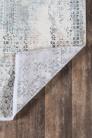 Momeni Bergen BGN-1 Machine Made Contemporary Abstract Indoor Area Rug Blue 10' x 13'1" BERGEBGN-1BLUA0D1