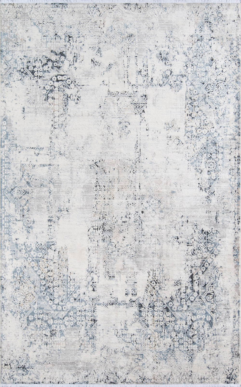 Momeni Bergen BGN-3 Machine Made Contemporary Abstract Indoor Area Rug Blue 10' x 13'1" BERGEBGN-3BLUA0D1