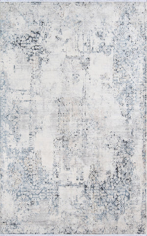 Momeni Bergen BGN-3 Machine Made Contemporary Abstract Indoor Area Rug Blue 10' x 13'1" BERGEBGN-3BLUA0D1