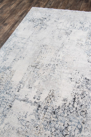 Momeni Bergen BGN-3 Machine Made Contemporary Abstract Indoor Area Rug Blue 10' x 13'1" BERGEBGN-3BLUA0D1