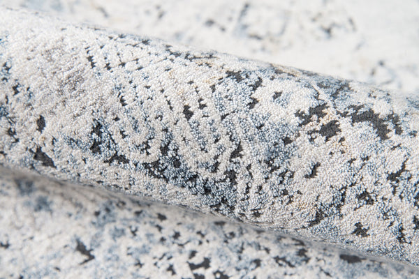 Momeni Bergen BGN-3 Machine Made Contemporary Abstract Indoor Area Rug Blue 10' x 13'1" BERGEBGN-3BLUA0D1