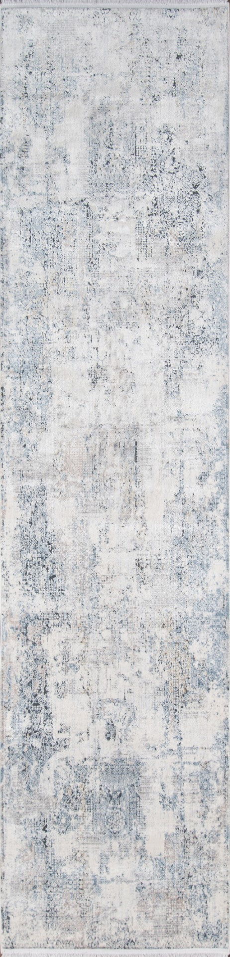 Momeni Bergen BGN-3 Machine Made Contemporary Abstract Indoor Area Rug Blue 10' x 13'1" BERGEBGN-3BLUA0D1