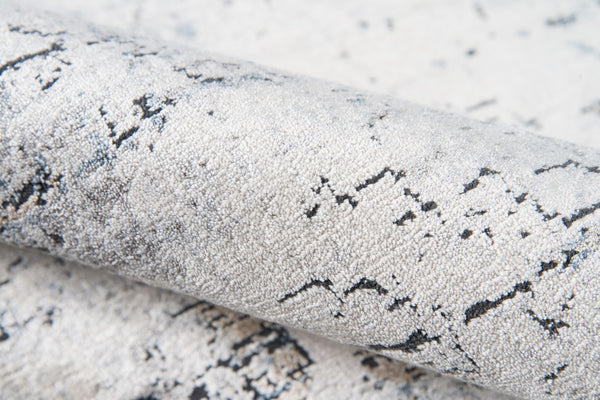 Momeni Bergen BGN-5 Machine Made Contemporary Abstract Indoor Area Rug Ivory 10' x 13'1" BERGEBGN-5IVYA0D1