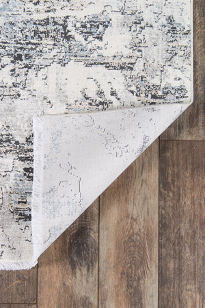 Momeni Bergen BGN-5 Machine Made Contemporary Abstract Indoor Area Rug Ivory 10' x 13'1" BERGEBGN-5IVYA0D1