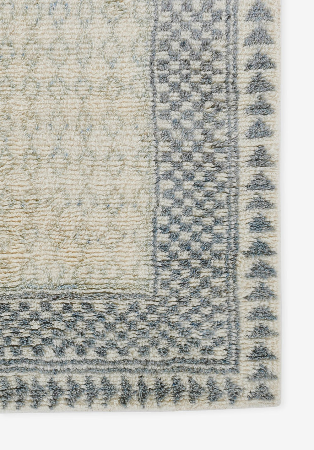 Momeni Berkeley BRK-1 Hand Knotted Transitional Geometric Indoor Area Rug Ivory 9' x 12' BERKLBRK-1IVY90C0