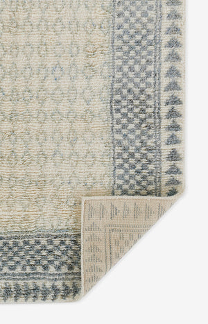 Momeni Berkeley BRK-1 Hand Knotted Transitional Geometric Indoor Area Rug Ivory 9' x 12' BERKLBRK-1IVY90C0