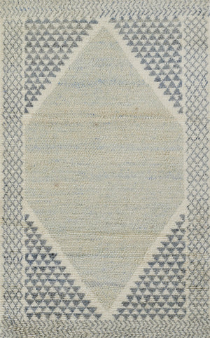 Momeni Berkeley BRK-2 Hand Knotted Transitional Geometric Indoor Area Rug Ivory 9' x 12' BERKLBRK-2IVY90C0