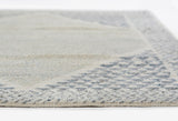 Momeni Berkeley BRK-2 Hand Knotted Transitional Geometric Indoor Area Rug Ivory 9' x 12' BERKLBRK-2IVY90C0