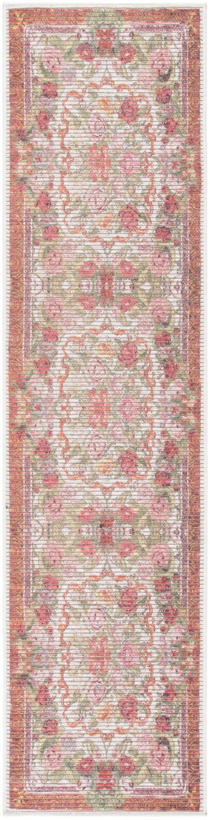 Safavieh Besarabian 220 Traditional Power Loomed Rug Ivory / Sage Rust BES220A-7SQ