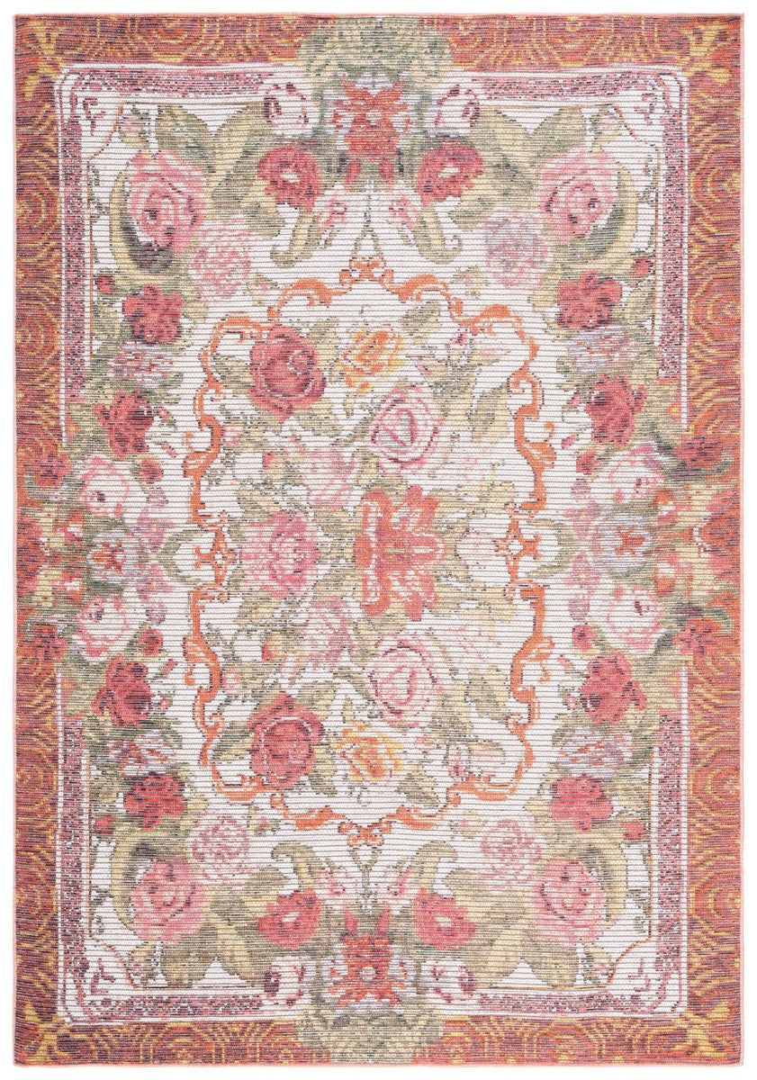 Safavieh Besarabian 220 Traditional Power Loomed Rug Ivory / Sage Rust BES220A-7SQ