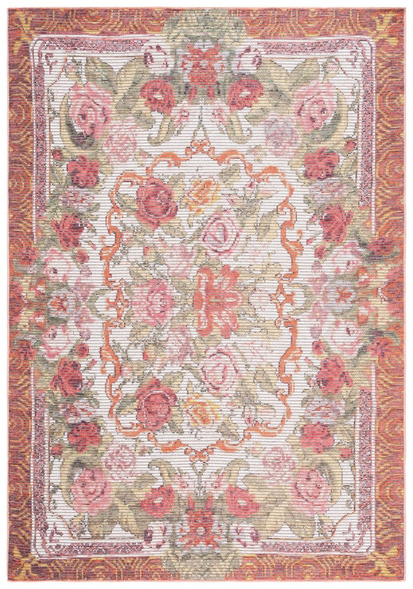 Safavieh Besarabian 220 Traditional Power Loomed Rug Ivory / Sage Rust BES220A-9