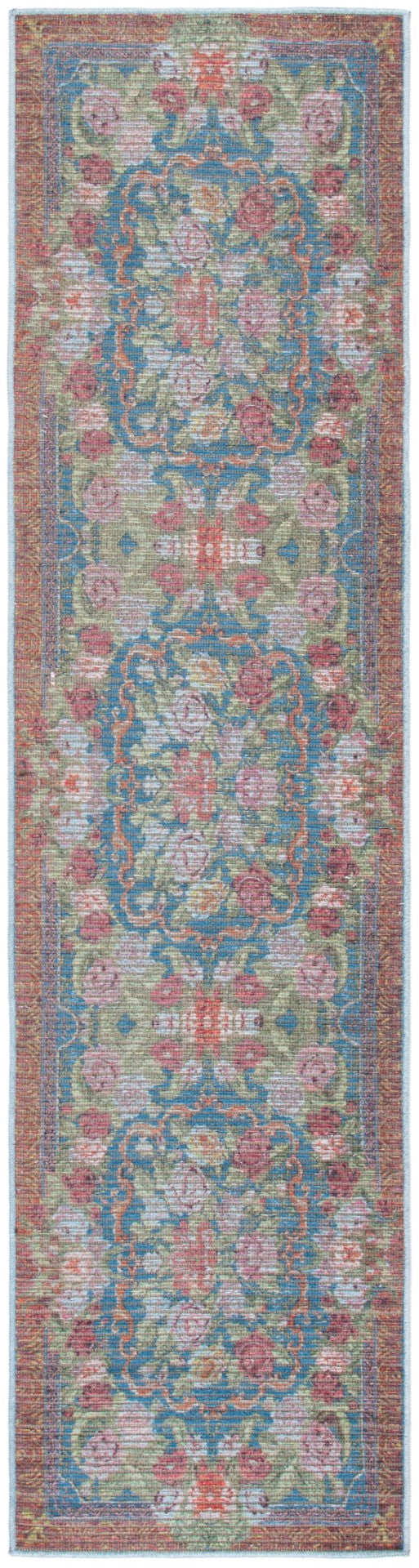Safavieh Besarabian 220 Traditional Power Loomed Rug Blue / Sage Rust BES220M-7SQ