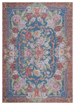 Safavieh Besarabian 220 Traditional Power Loomed Rug Blue / Sage Rust BES220M-9