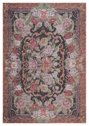 Safavieh Besarabian 220 Traditional Power Loomed Rug Black / Sage Rust BES220Y-9