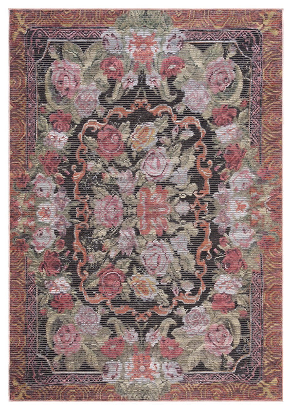 Safavieh Besarabian 220 Traditional Power Loomed Rug Black / Sage Rust BES220Y-9