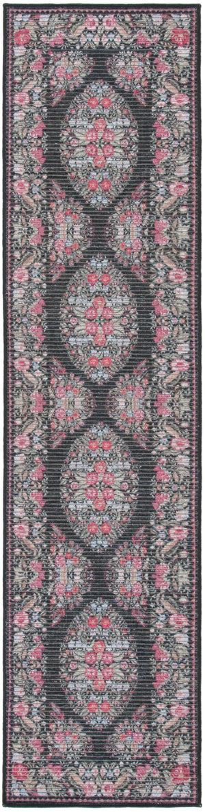 Safavieh Besarabian 222 Traditional Power Loomed Rug Black / Sage BES222Y-7SQ
