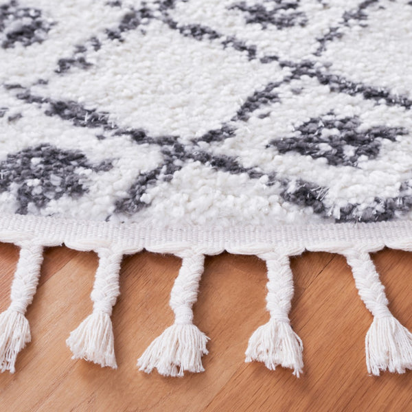 Safavieh Berber Fringe Shag 516 Power Loomed 80% Polypropylene/20% Polyester Shag & Flokati Rug BFG516A-9SQ
