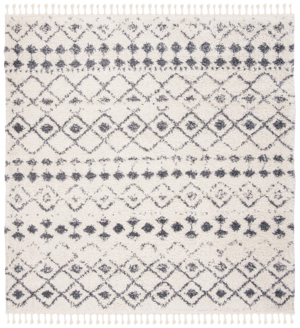 Safavieh Berber Fringe Shag 516 Power Loomed 80% Polypropylene/20% Polyester Shag & Flokati Rug BFG516A-9SQ
