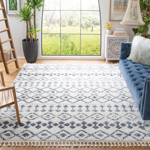 Safavieh Berber Fringe Shag 516 Power Loomed 80% Polypropylene/20% Polyester Shag & Flokati Rug BFG516A-9SQ