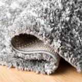 Berber Fringe Shag 516 Shag & Flokati Power Loomed 80% Polypropylene + 20% Polyester Rug Grey / Ivory