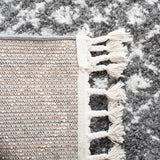 Berber Fringe Shag 516 Shag & Flokati Power Loomed 80% Polypropylene + 20% Polyester Rug Grey / Ivory