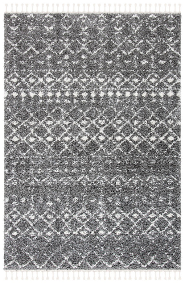 Safavieh Berber Fringe Shag 516 80% Polypropylene + 20% Polyester Power Loomed Shag & Flokati Rug BFG516F-3SQ