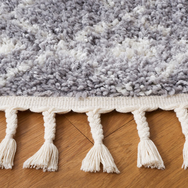 Safavieh Berber Fringe Shag 516 Power Loomed 80% Polypropylene/20% Polyester Shag & Flokati Rug BFG516G-6