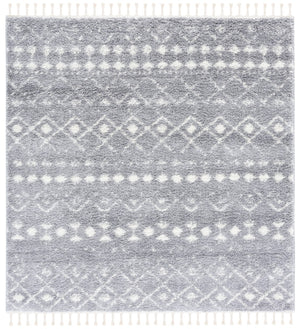 Safavieh Berber Fringe Shag 516 Power Loomed 80% Polypropylene/20% Polyester Shag & Flokati Rug BFG516G-7SQ