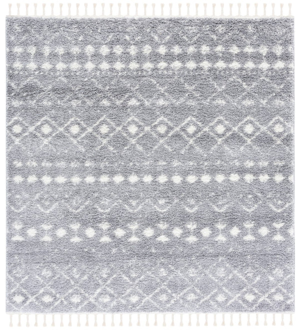 Safavieh Berber Fringe Shag 516 Power Loomed 80% Polypropylene/20% Polyester Shag & Flokati Rug BFG516G-7SQ