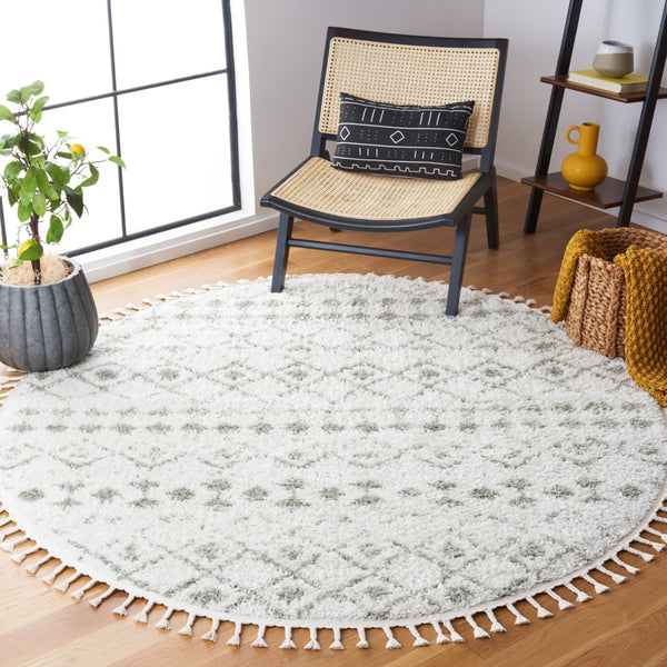 Safavieh Berber Fringe Shag 516 Power Loomed 80% Polypropylene/20% Polyester Shag & Flokati Rug BFG516H-6