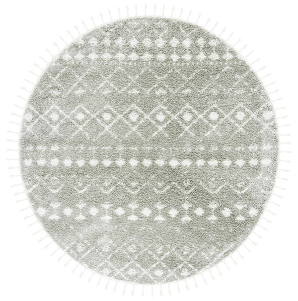 Safavieh Berber Fringe Shag 516 Power Loomed 80% Polypropylene/20% Polyester Shag & Flokati Rug BFG516W-6