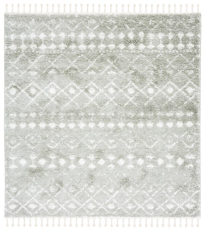 Safavieh Berber Fringe Shag 516 Power Loomed 80% Polypropylene/20% Polyester Shag & Flokati Rug BFG516W-7SQ