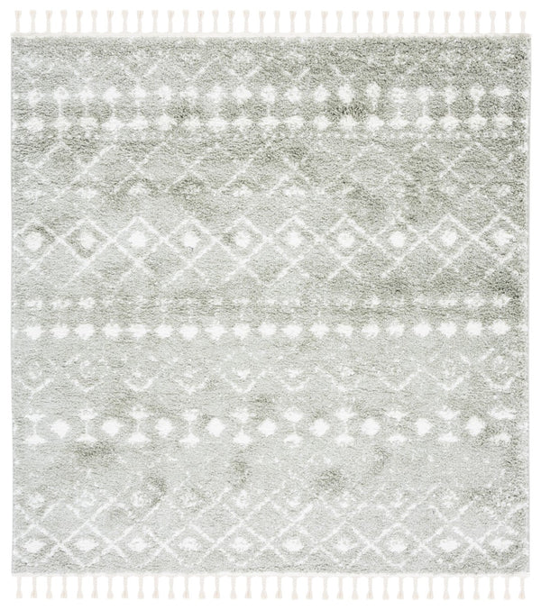 Safavieh Berber Fringe Shag 516 Power Loomed 80% Polypropylene/20% Polyester Shag & Flokati Rug BFG516W-7SQ