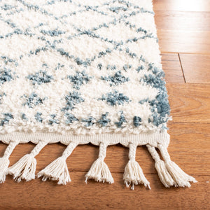 Safavieh Berber Fringe Shag 519 Power Loomed 80% Polypropylene/20% Polyester Shag & Flokati Rug BFG519A-5SQ