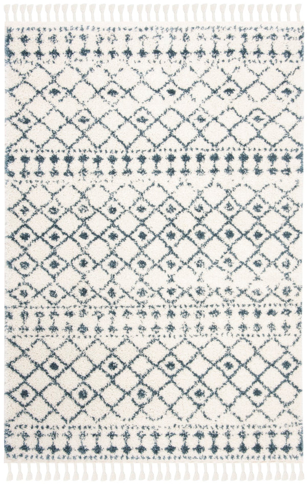 Safavieh Berber Fringe Shag 519 Power Loomed 80% Polypropylene/20% Polyester Shag & Flokati Rug BFG519A-5SQ