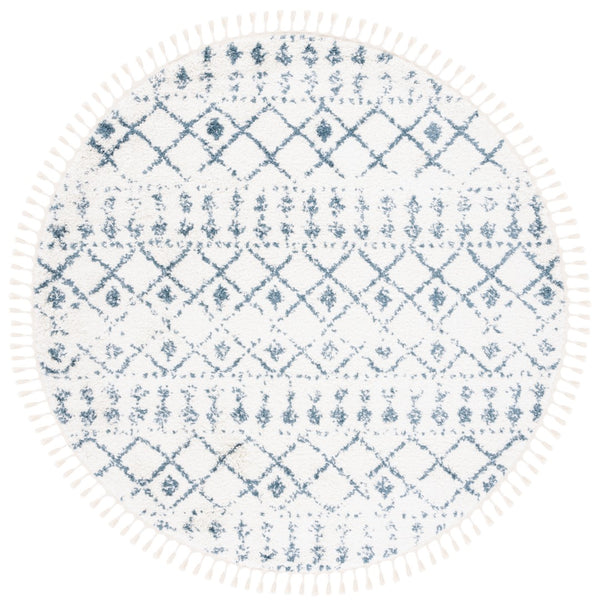 Safavieh Berber Fringe Shag 519 Power Loomed 80% Polypropylene/20% Polyester Shag & Flokati Rug BFG519A-5SQ