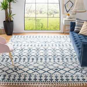 Safavieh Berber Fringe Shag 519 Power Loomed 80% Polypropylene/20% Polyester Shag & Flokati Rug BFG519A-5SQ