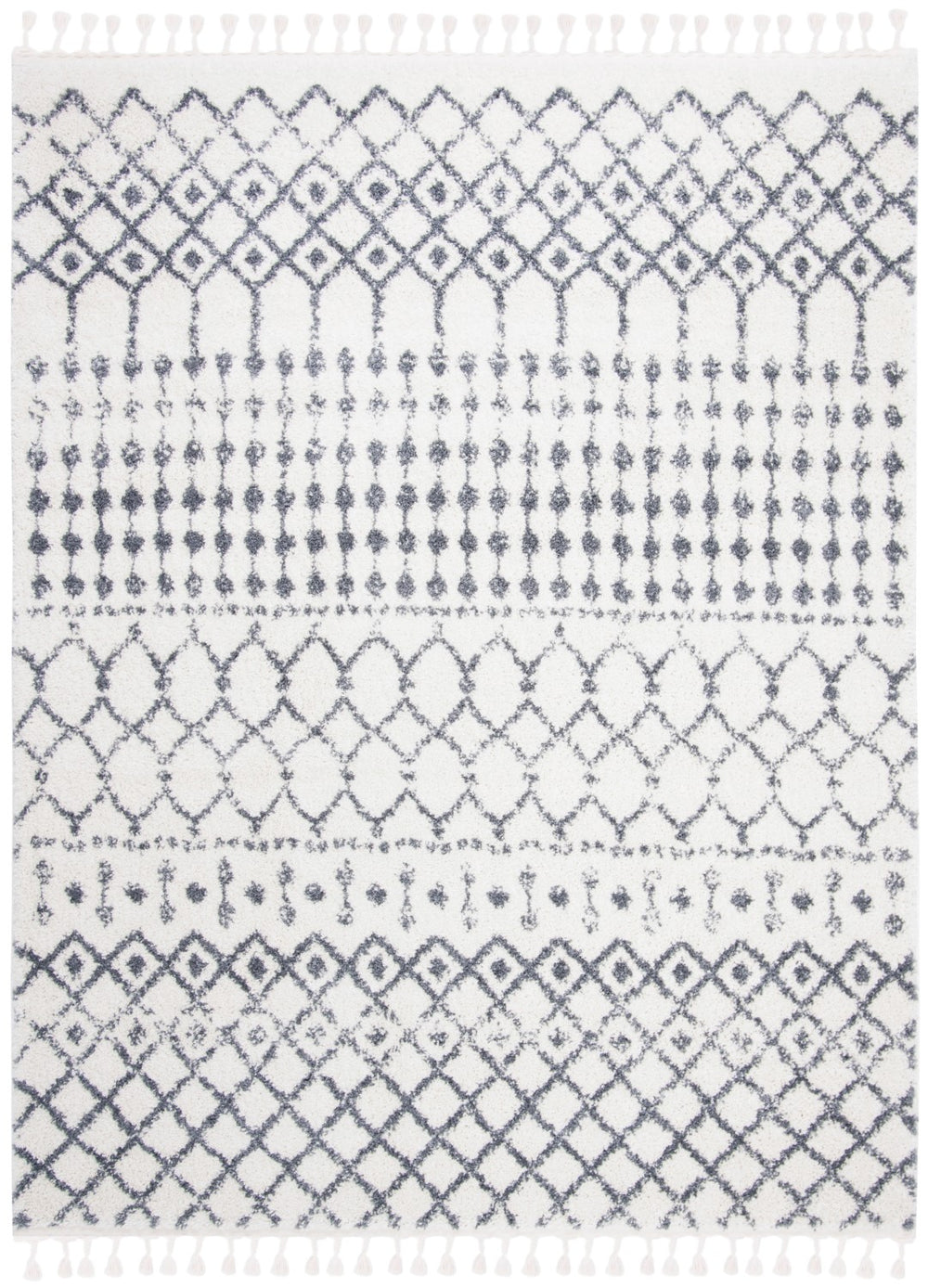 Safavieh Berber Fringe Shag 540 Power Loomed 80% Polypropylene/20% Polyester Shag & Flokati Rug BFG540A-5SQ