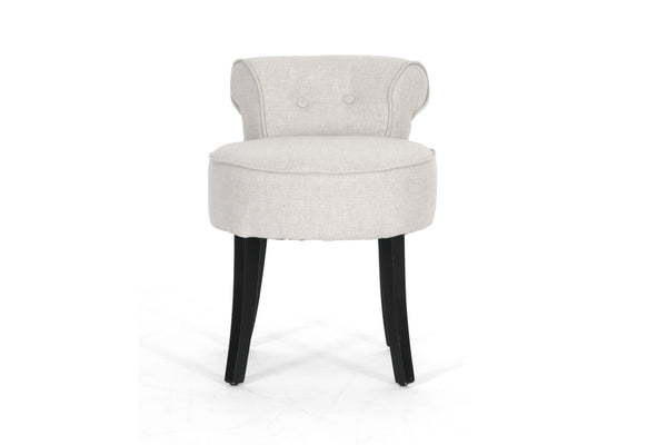 Baxton Studio Millani Beige Linen Modern Lounge Stool