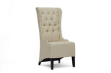 Baxton Studio Vincent Beige Linen Modern Accent Chair