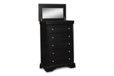 New Classic Furniture Belle Rose Lift Top Chest Black Cherry BH013-070