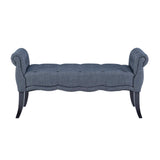 Madison Charcoal Roll Arm Bench