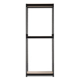 Baxton Studio Gavin Black Metal 3-Shelf Closet Storage Racking Organizer