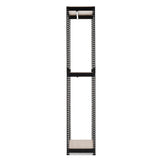 Baxton Studio Gavin Black Metal 3-Shelf Closet Storage Racking Organizer